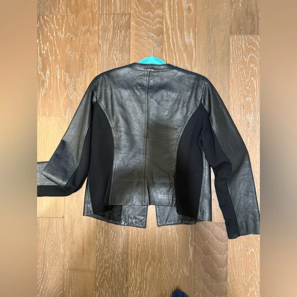 Anne Klein Black Leather Jacket - Picture 5 of 5